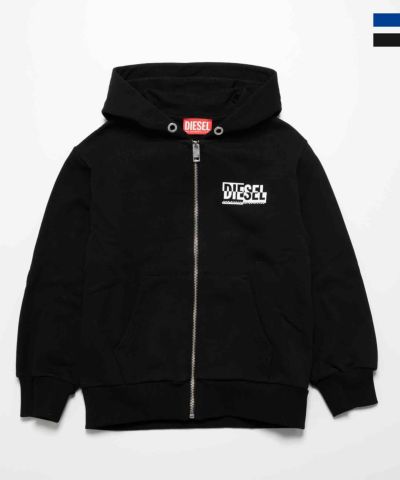 DIESEL（ディーゼル）Kids & Junior ブランドロゴジップアップパーカー