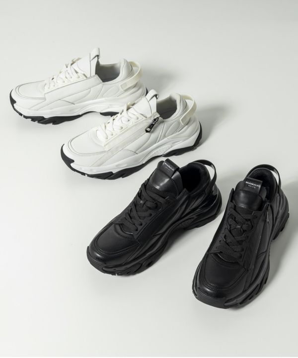 Black Leather Sneakers Z1681ZSYHC01 - Deery