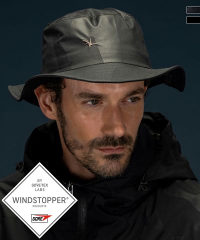1PIU1UGUALE3 RELAX × +phenix(ウノピゥウノウグァーレトレ リラックス)ハット WINDSTOPPER プロダクト by GORE-TEX LABS /ウィンドストッパー/ゴアテックス