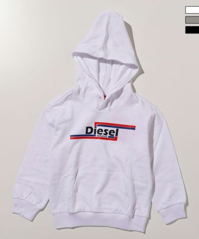 DIESEL(ディーゼル)Kids & Junior ブランドロゴフーディーパーカープルオーバー