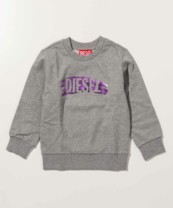 ディーゼル DIESEL カットアウトロゴクロップドスウェット ブルー Mサイズ ディーゼル DIESEL カットアウトロゴクロップドスウェット ブルー M