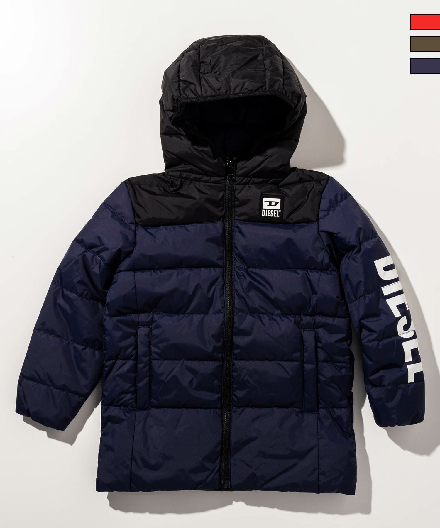 DIESEL（ディーゼル）Kids & Junior ブランドロゴダウンジャケット  