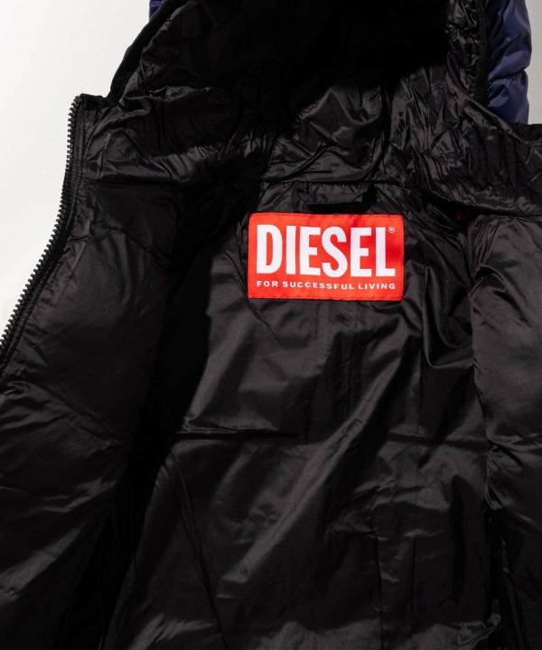 DIESEL（ディーゼル）Kids & Junior ブランドロゴ中綿ジャケット