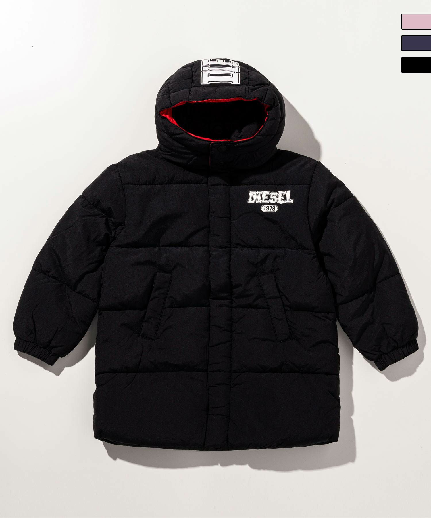 DIESEL（ディーゼル）Kids & Junior ブランドロゴダウンジャケット  