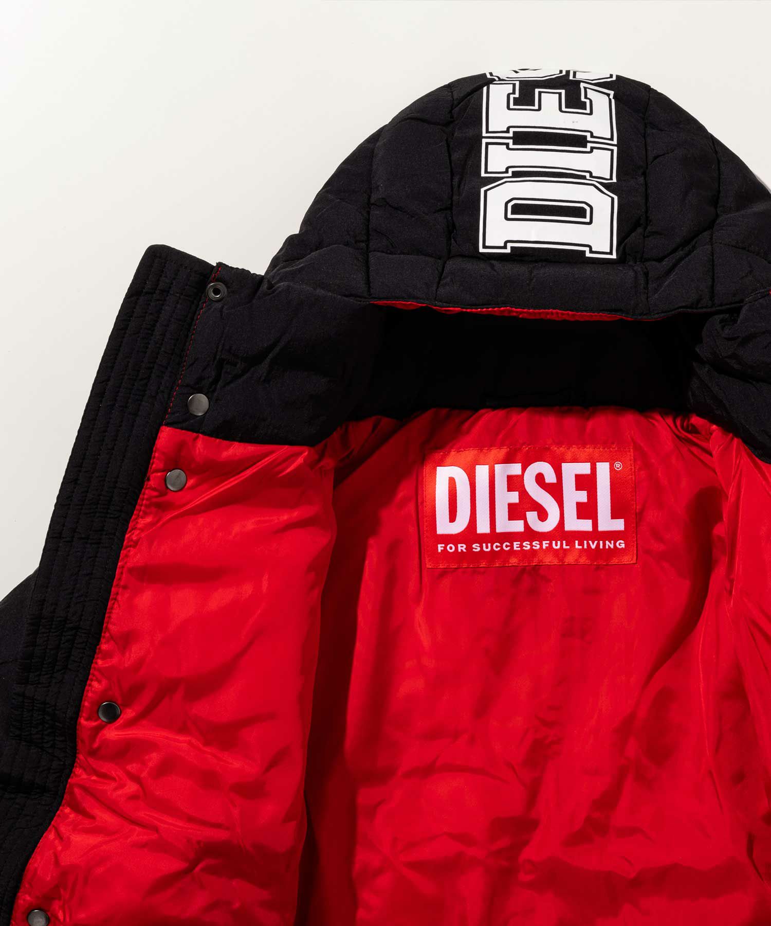 DIESEL（ディーゼル）Kids & Junior ブランドロゴダウンジャケット 