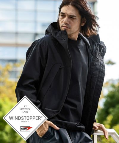 +phenix(プラスフェニックス)FUSED FLAP JACKET フューズドフラップジャケット / WINDSTOPPER(R) プロダクト by GORE TEX LABS （防風 / 耐水）