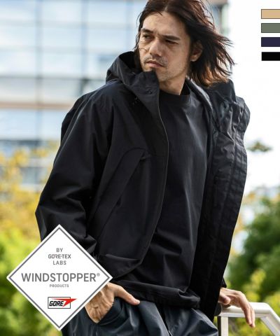 +phenix(プラスフェニックス)FUSED FLAP JACKET フューズドフラップジャケット / WINDSTOPPER(R) プロダクト by GORE TEX LABS （防風 / 耐水）