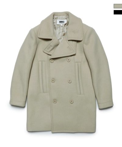 MM6 Maison Margiela(エムエムシックス)Kids & Junior ウールブレンドダブルブレストコート