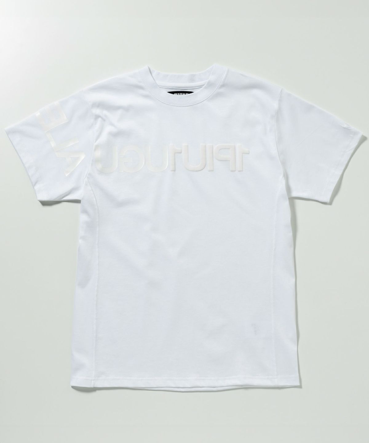 【1PIU1UGUALE3 RELAX】ビッグロゴインバーテッドTシャツ SHIFFON｜1PIU1UGUALE3 RELAX ビッグロゴインバーテッドTシャツ