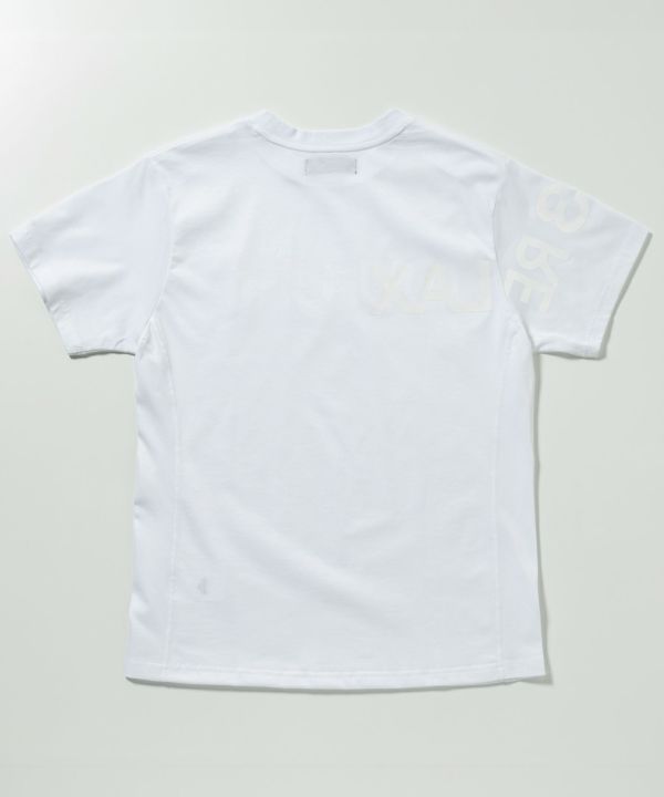 【1PIU1UGUALE3 RELAX】バーチカルエンブロイディー半袖Tシャツ 1PIU1UGUALE3 RELAX - バーチカルエンブロイディー半袖Tシャツ