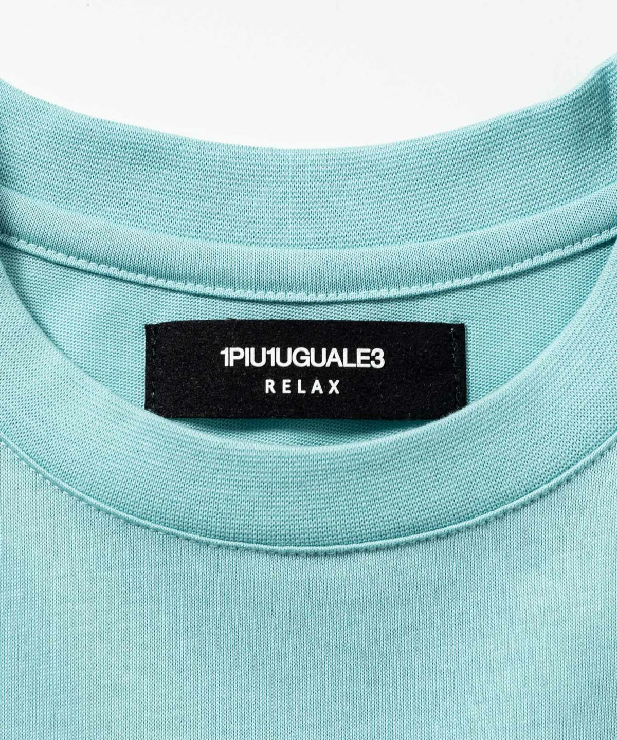 【1PIU1UGUALE3 RELAX】2重ロゴ 半袖Tシャツ 1PIU1UGUALE3 RELAX - ラインストーンロゴ半袖Tシャツ / ust