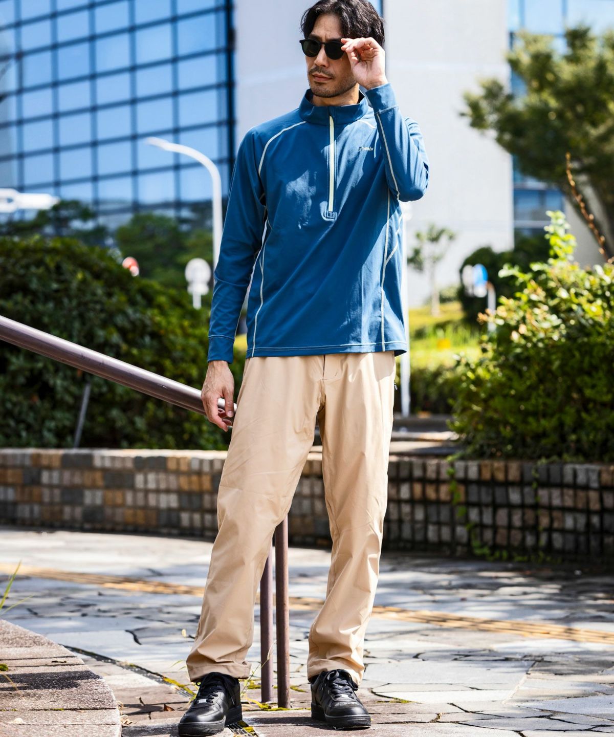 phenix outdoor(フェニックスアウトドア)HALF ZIP LONG SLEEVE T