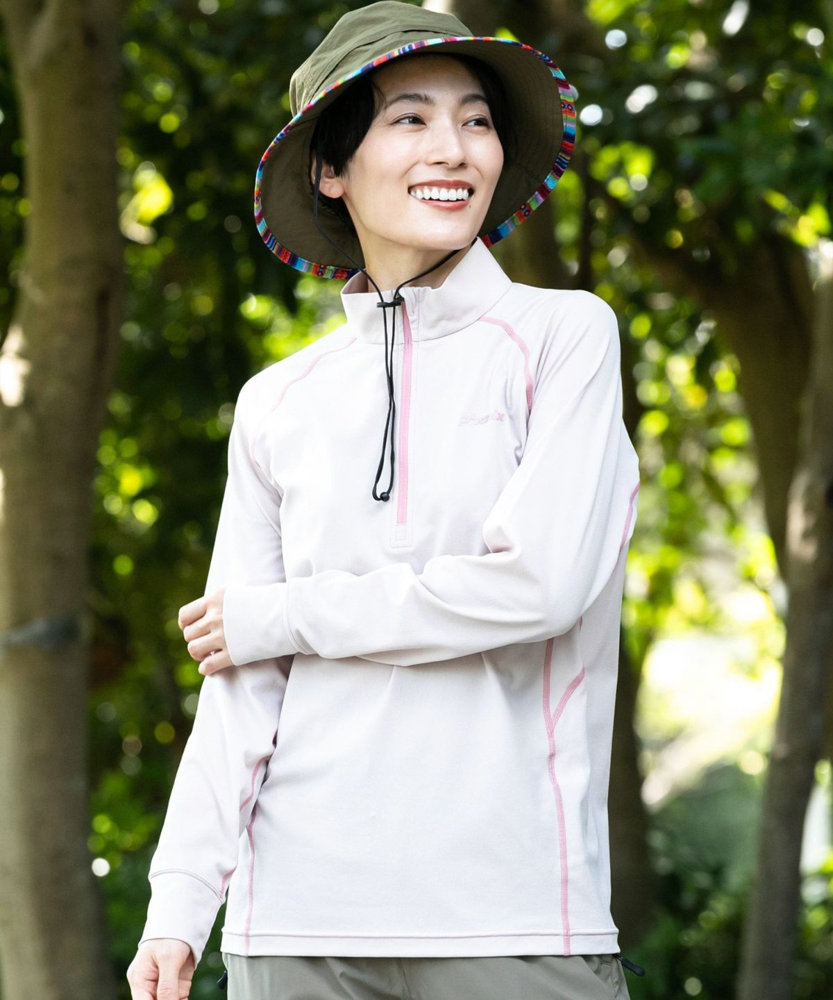 phenix outdoor(フェニックスアウトドア)HALF ZIP LONG SLEEVE T