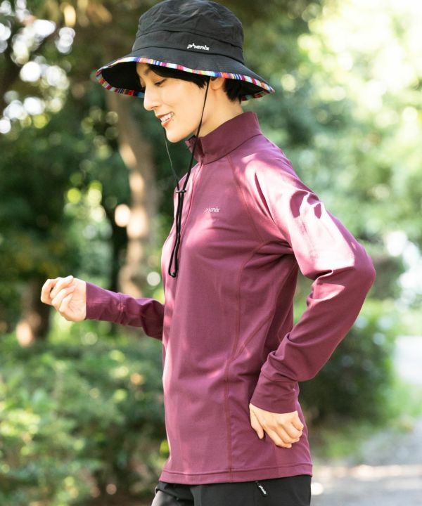 phenix outdoor(フェニックスアウトドア)HALF ZIP LONG SLEEVE T