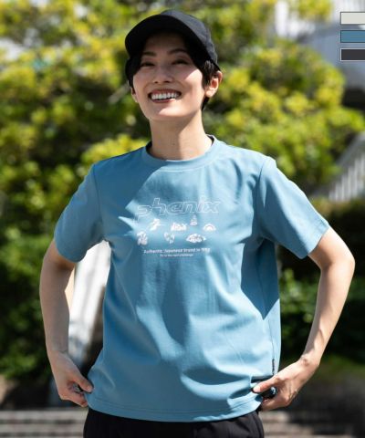 phenix OUTDOOR(フェニックスアウトドア)PHENIX T-SHIRTS フェニックスTシャツ(速乾/ストレッチ/日焼け防止/快適/抗菌/防臭)