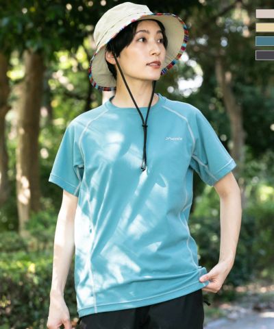 phenix OUTDOOR(フェニックスアウトドア)CREW NECK SHORT SLEEVE T-SHIRTS クルーネック半袖Tシャツ(速乾/ストレッチ/日焼け防止/快適/抗菌/防臭)