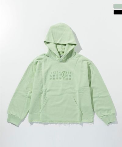 MM6 Maison Margiela(エムエムシックス)Kids & Junior ブランドロゴフーディーパーカープルオーバー