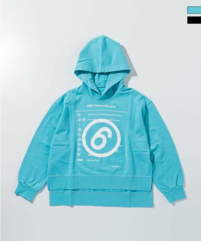 MM6 Maison Margiela(エムエムシックス)Kids & Junior ブランドロゴフーディーパーカープルオーバー