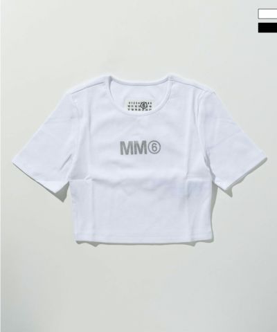MM6 Maison Margiela(エムエムシックス)Kids & Junior ブランドロゴ半袖Tシャツカットソー