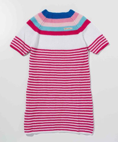 MARNI(マルニ)Kids & Junior 半袖ボーダーワンピース