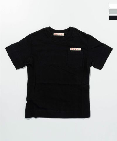 MARNI(マルニ)Kids & Junior ワンポイントブランドロゴ半袖Tシャツカットソー