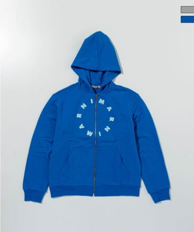 MARNI(マルニ)Kids & Junior サークルブランドロゴジップアップフーディーパーカー