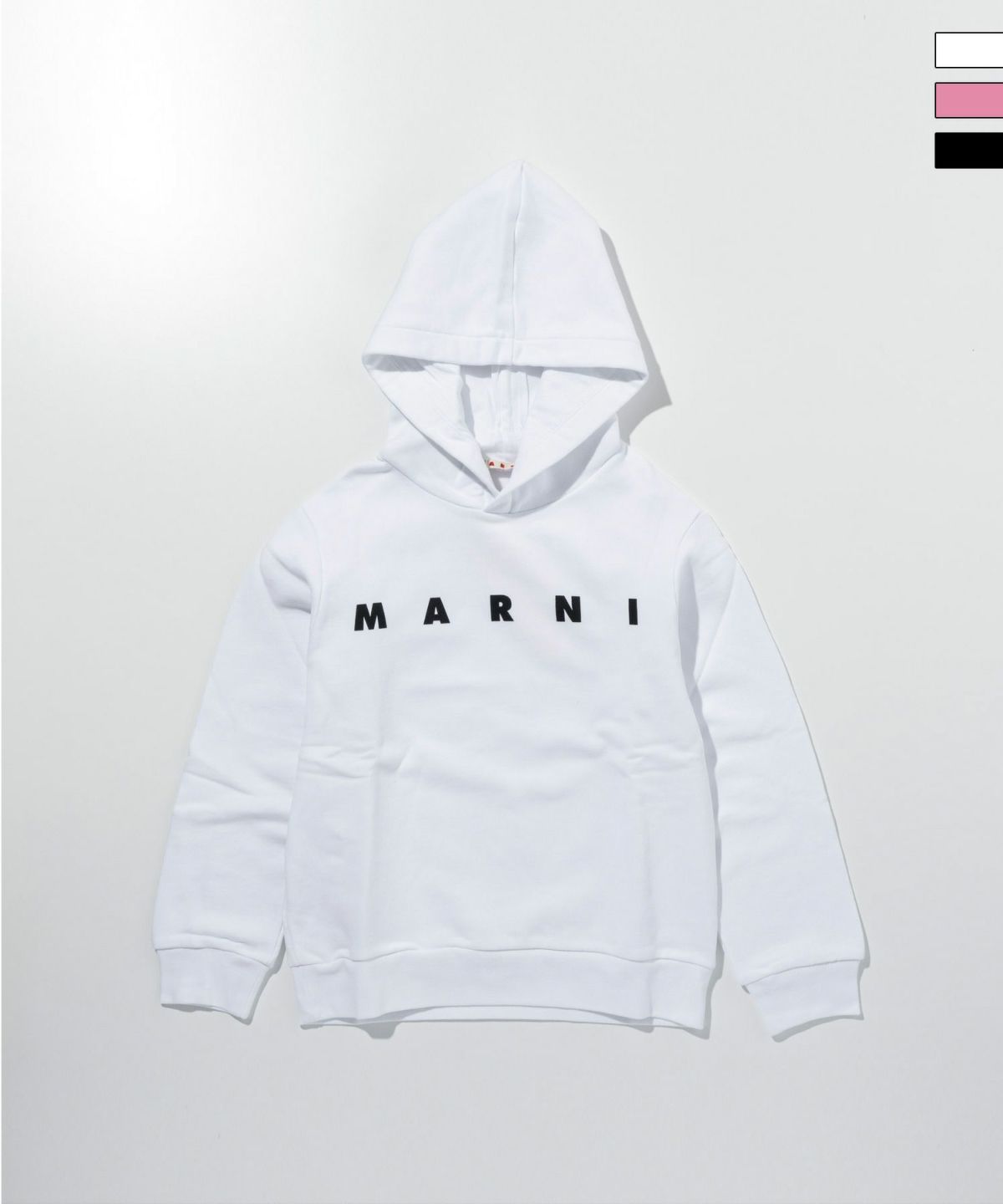 MARNI(マルニ)Kids & Junior ブランドロゴフーディーパーカープル