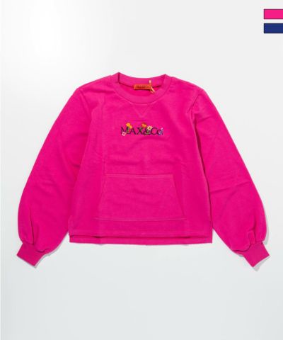MAX&Co.(マックス アンド コー)Kids & Junior ワンポイントブランドロゴスウェットプルオーバー