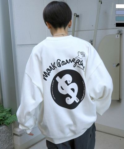 MARK GONZALES ARTWORK COLLECTION(マーク ゴンザレス)ビッグシルエット イラストバックプリント プルオーバースウェット