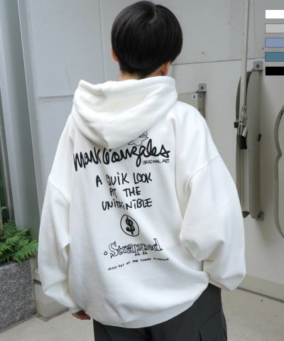 MARK GONZALES ARTWORK COLLECTION(マーク ゴンザレス) ビッグシルエット イラストバックプリント プルオーバーパーカー