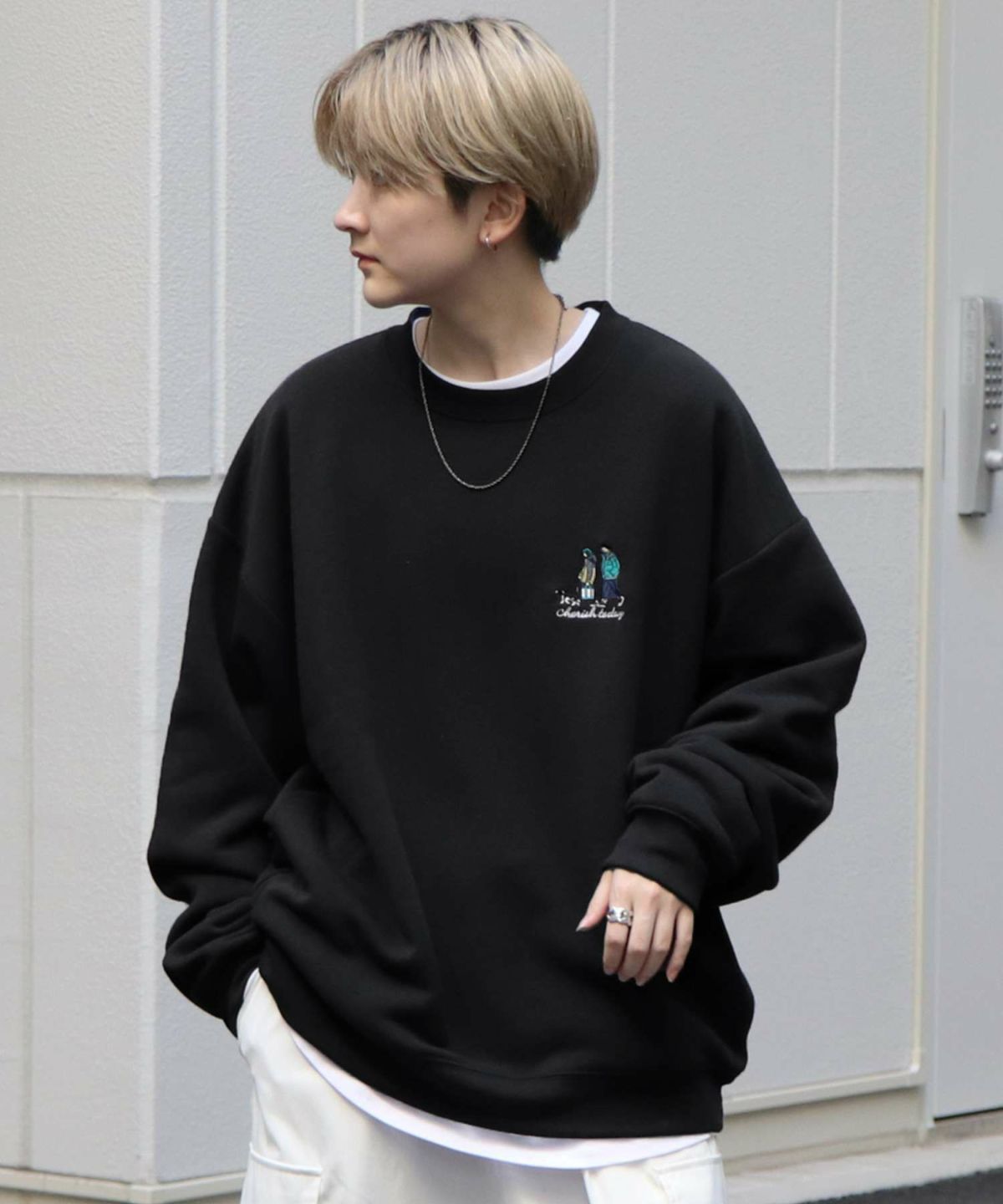 ILL'S（イルズ）ワンポイント刺繍ロゴ おじ デイリー