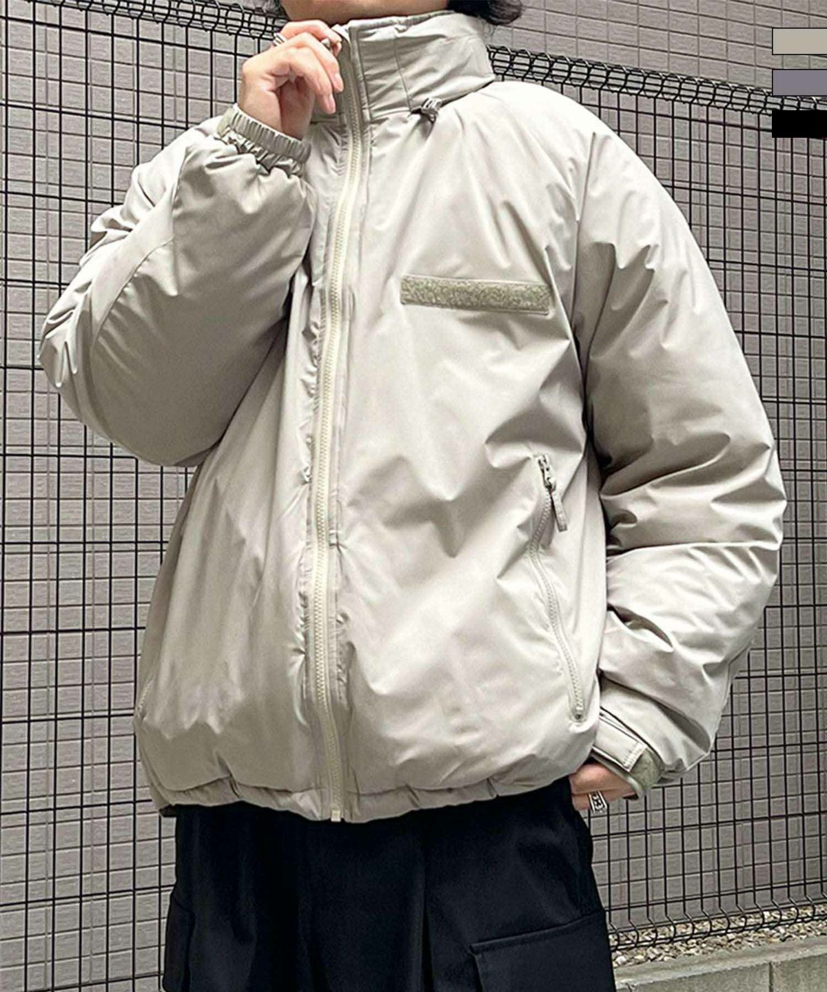 Confirm（コンファーム）2way フード付き ビッグシルエット スタンド