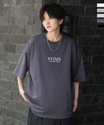Confirm（コンファーム）ナチュラルドレープ とろみ肌感 ワンポイント刺繍 ビッグシルエット半袖Tシャツ カットソー ユニセックス