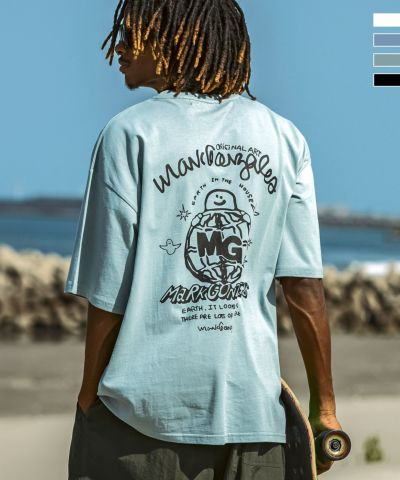 MARK GONZALES ARTWORK COLLECTION(マーク ゴンザレス)バックプリント半袖Tシャツ/3type/4colors