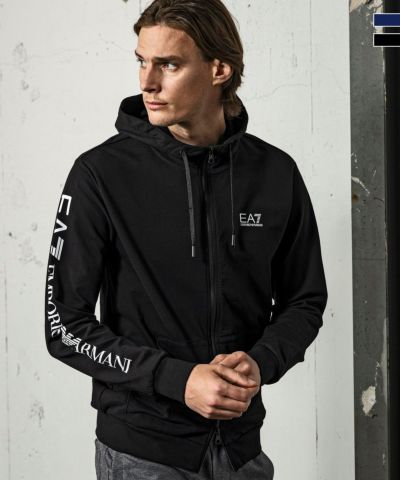 EMPORIO ARMANI EA7(イーエーセブン)スリーブロゴジップフーディー