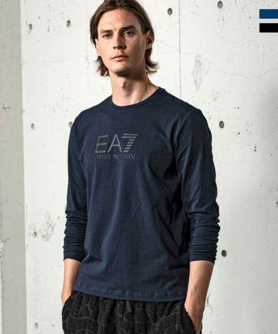 EMPORIO ARMANI EA7(イーエーセブン)エンボスロゴロングTシャツ