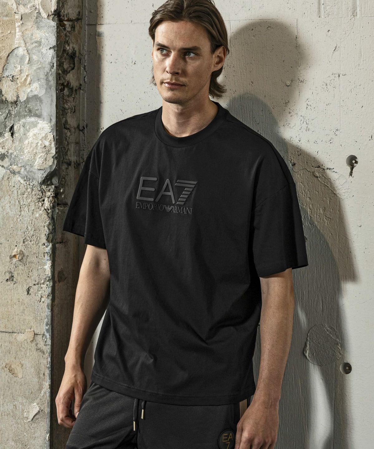 関/送込★EA7 EMPORIO ARMANI★ロゴテープ 半袖 Tシャツ EMPORIO ARMANI EA7 (エンポリオ アルマーニ) ロゴプリント