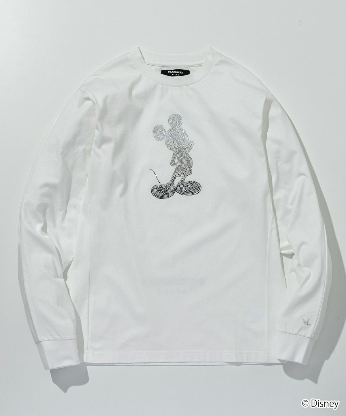 【1PIU1UGUALE3 RELAX】ミッキーマウス ロングTシャツ 1PIU1UGUALE3 RELAX(ウノピゥウノウグァーレトレ リラックス
