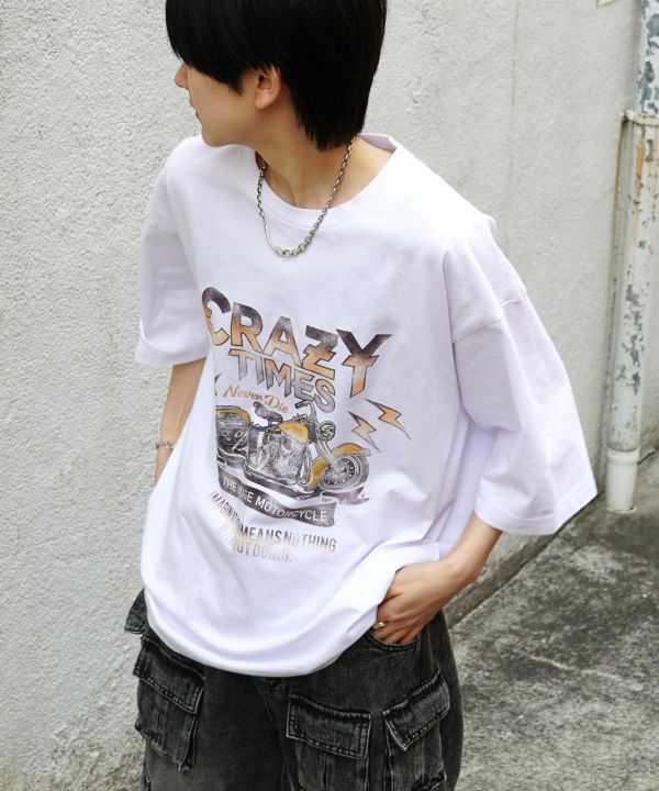 ILL'S(イルズ)バイク ヴィンテージライク ピグメント加工 アメカジ風