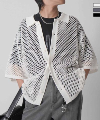 Confirm（コンファーム）スパンコール メッシュシャツ ユニセックス