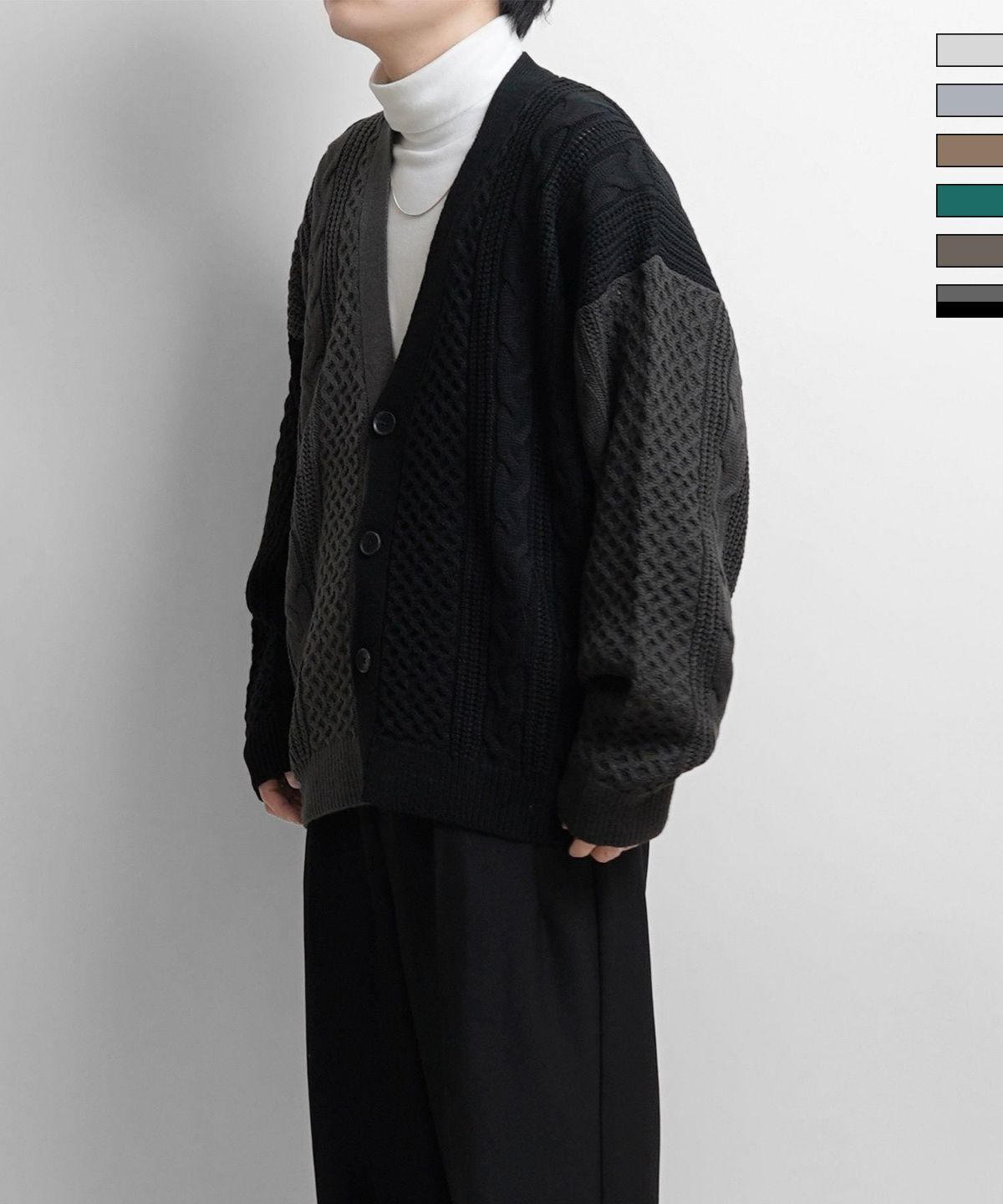 Confirm（コンファーム）オーバーサイズ ボリュームニット ケーブル