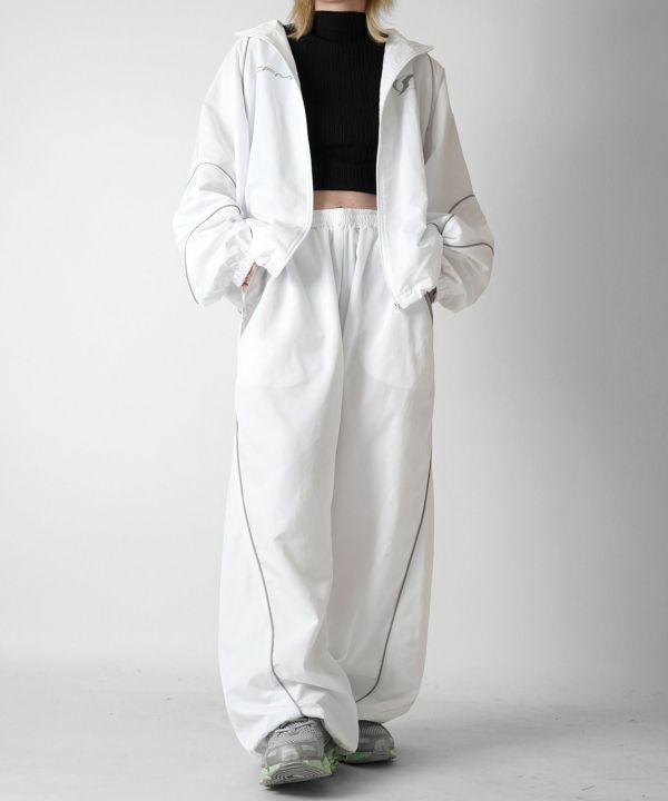 Confirm（コンファーム）Y2K 切替パイピングサイドライン 裾ドロー