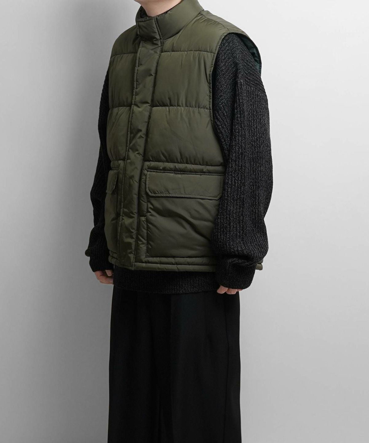 Confirm（コンファーム）ビッグシルエット スタンドカラー ファイバー