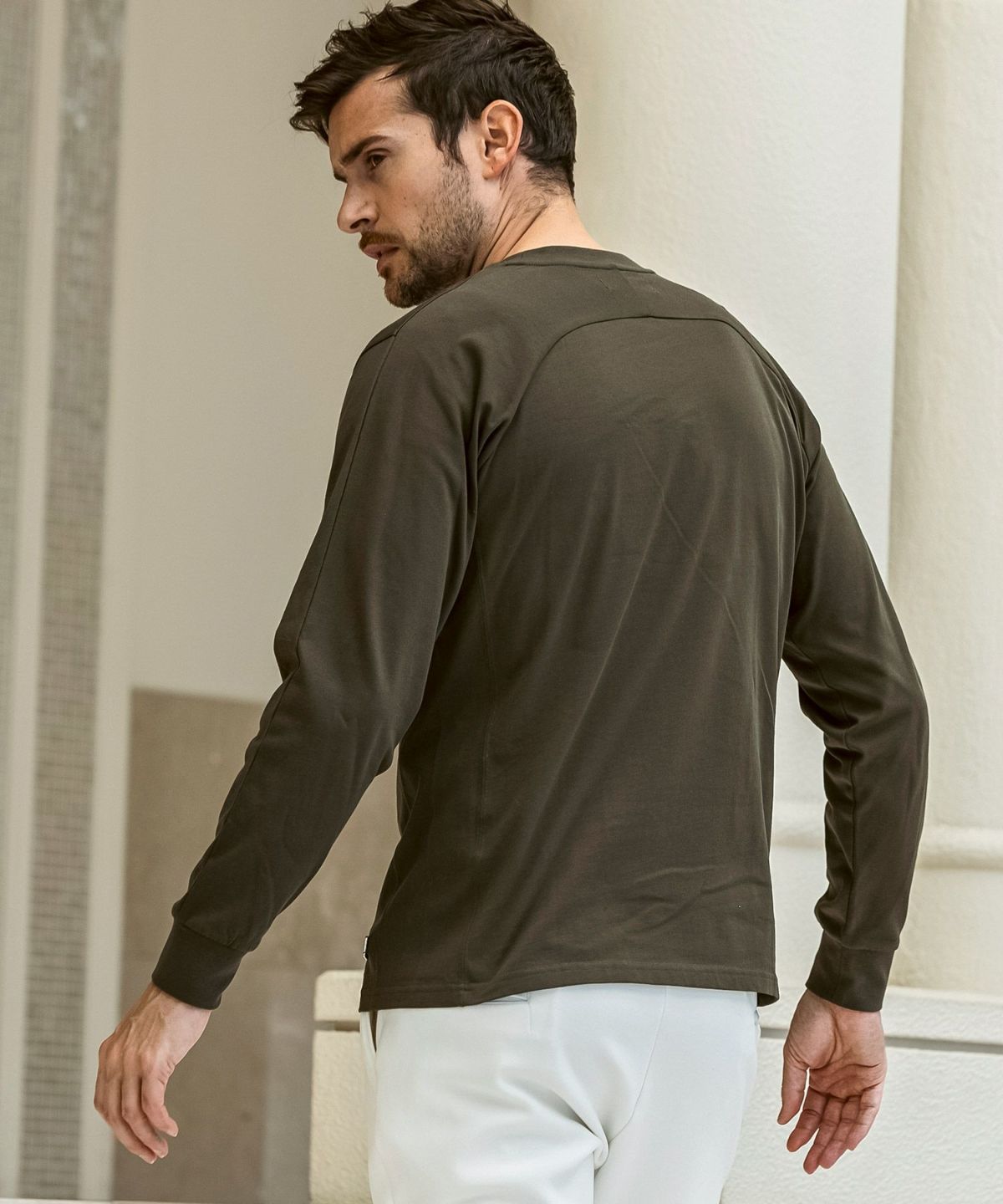 1PIU1UGUALE3 RELAX▼シルバーロゴプレートシルケット Tシャツ 1PIU1UGUALE3 RELAX ＼30％OFF／1PIU1UGUALE3 シルケット天竺