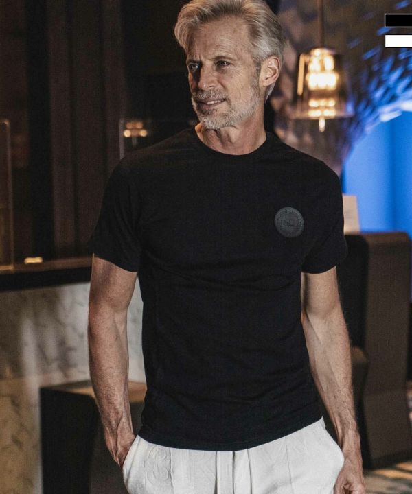 【1PIU1UGUALE3 RELAX】ラバー ワッペン 半袖 Tシャツ 1PIU1UGUALE3 RELAX - ラバーワッペン半袖Tシャツ / ust-22014