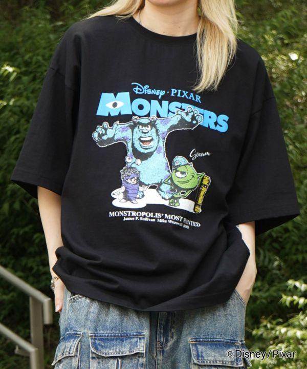 モンスターズインク トイストーリー90s ピクサー フォトTシャツ ラップ モンスターズインク トイストーリー90s ピクサー フォトTシャツ ラップ