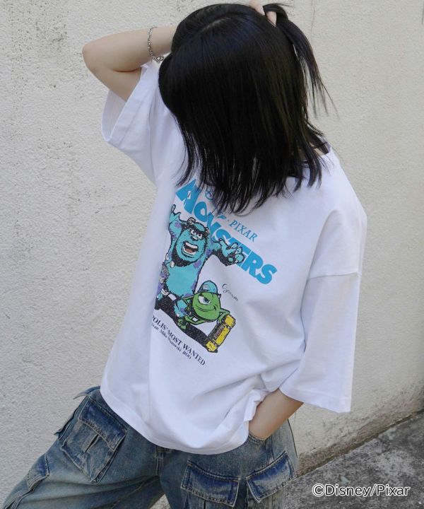 モンスターズインク トイストーリー90s ピクサー フォトTシャツ ラップ モンスターズインク トイストーリー90s ピクサー フォトTシャツ ラップ