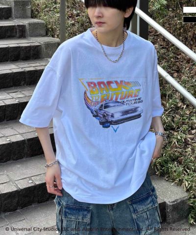 ILL'S（イルズ）【retro movie】Back To The Future ヴィンテージライク レトロ映画半袖Tシャツ