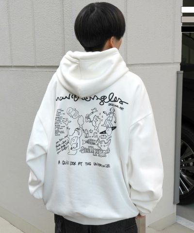 MARK GONZALES ARTWORK COLLECTION(マーク ゴンザレス)ビッグシルエット イラストバックプリント プルオーバーパーカー