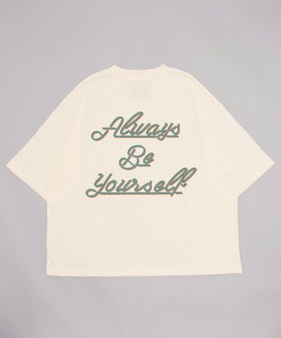 ILL'S（イルズ）【Aim For】刺繍 バックプリント グラフィック オーバーサイズTシャツ